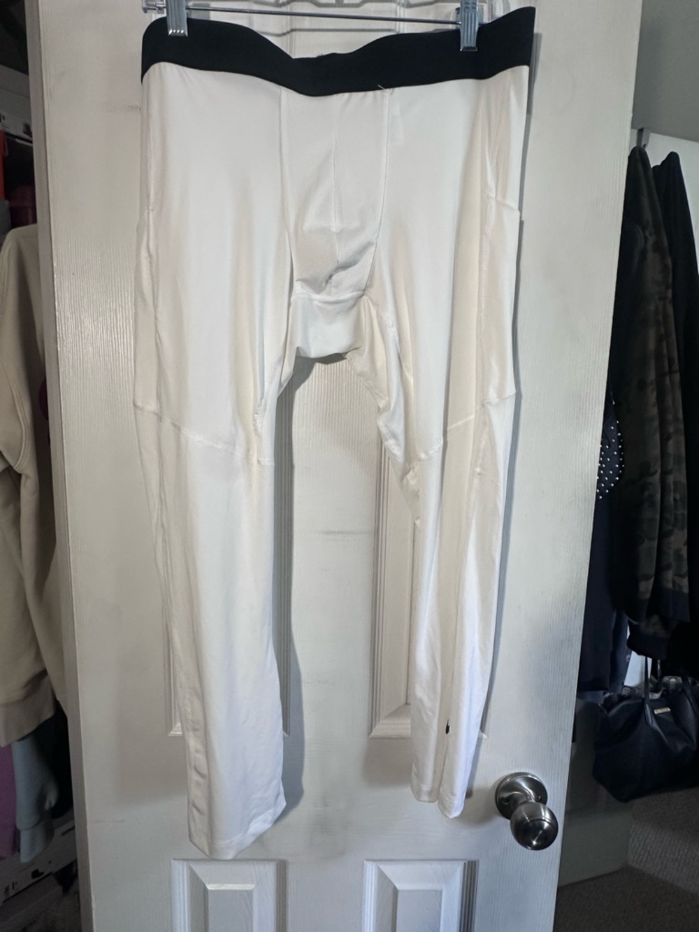 White Athletic compression tights NIKE